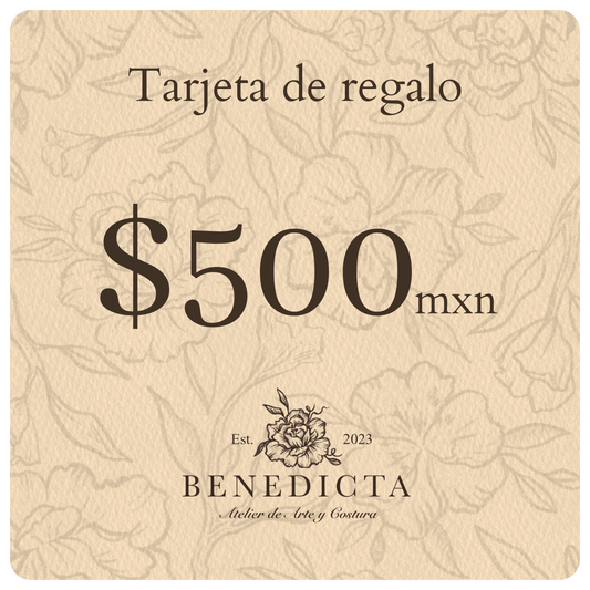 Tarjeta de Regalo Benedicta