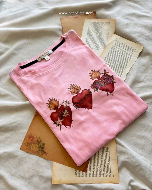 Playera Unisex Tres Sagrados Corazones