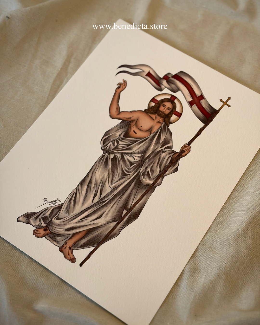 Ilustración Jesús Resucitado