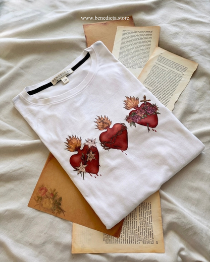 Playera Unisex Tres Sagrados Corazones