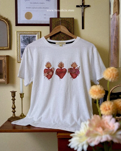 Playera Unisex Tres Sagrados Corazones