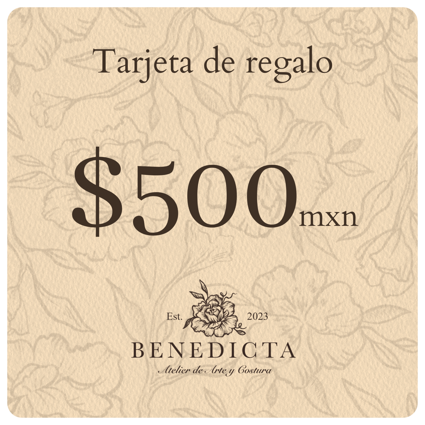 Tarjeta de Regalo Benedicta