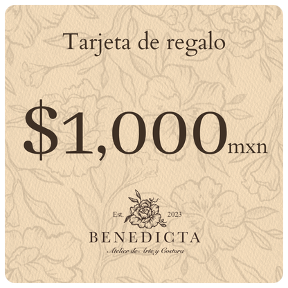 Tarjeta de Regalo Benedicta