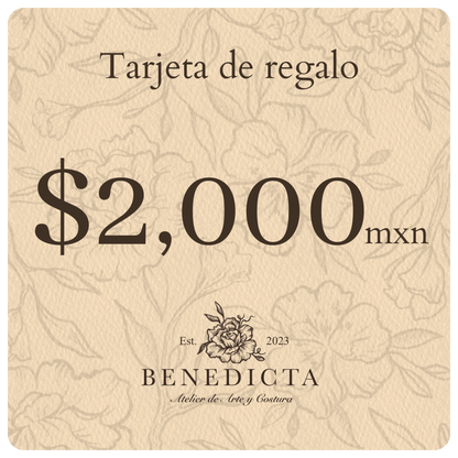 Tarjeta de Regalo Benedicta