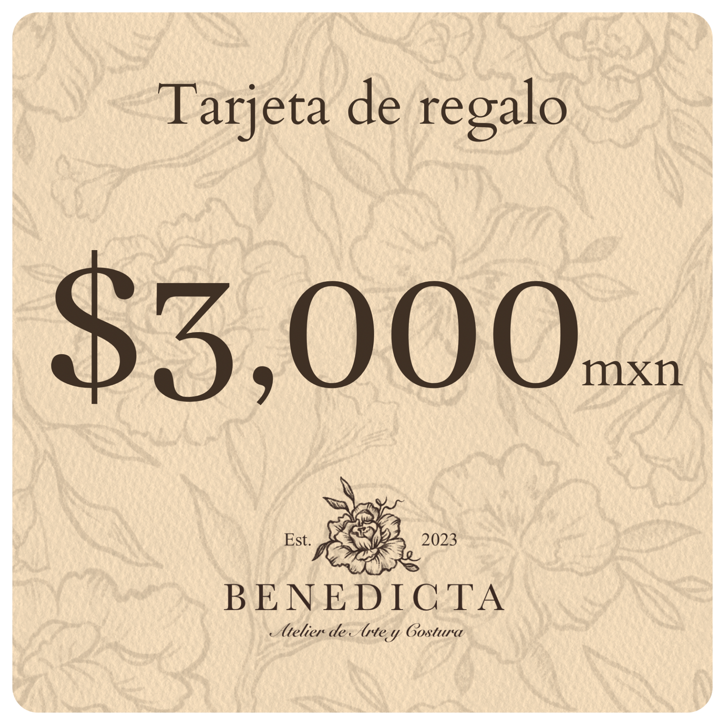 Tarjeta de Regalo Benedicta