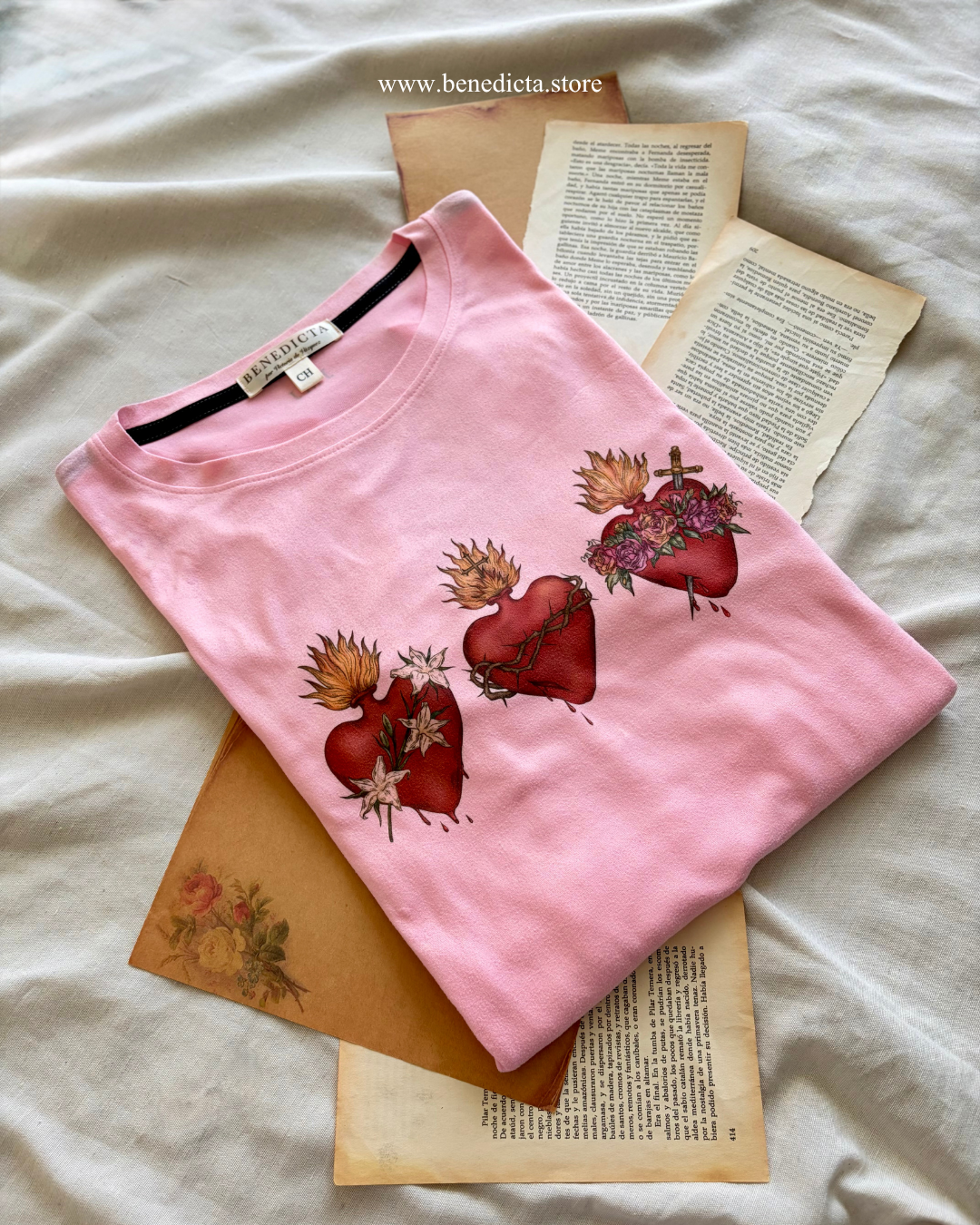 Playera Unisex Tres Sagrados Corazones