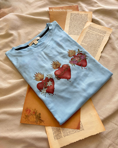 Playera Unisex Tres Sagrados Corazones