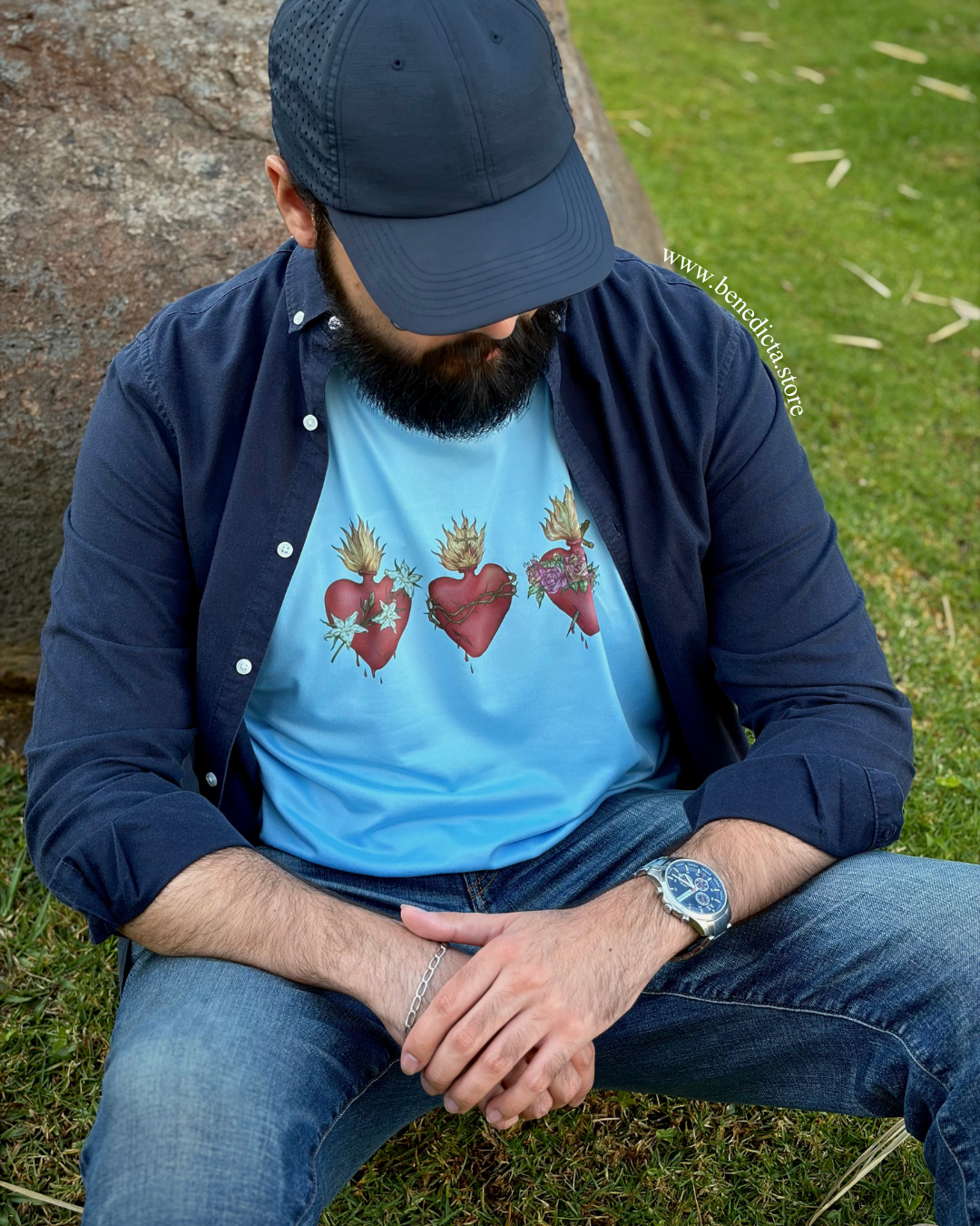 Playera Unisex Tres Sagrados Corazones